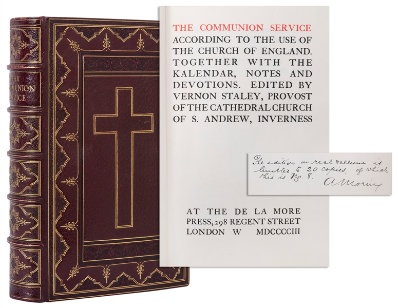  [DE LA MORE PRESS]. The Communion Service According to the ...