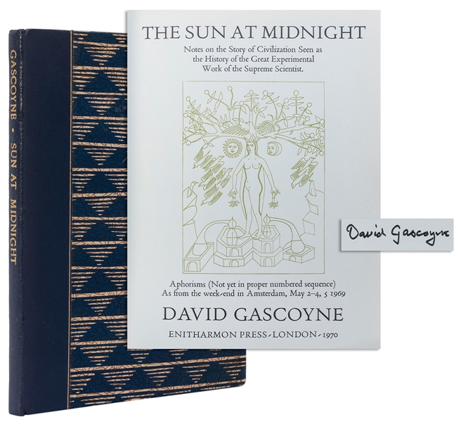  [ENITHARMON PRESS]. GASCOYNE, David. The Sun at Midnight. L...