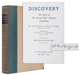  [POLAR EXPLORATION]. BYRD, Richard Evelyn (1888–1957). Disc...