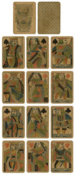  Huestis & Levy Playing Cards. New York, ca. 1855. 52. One-w...