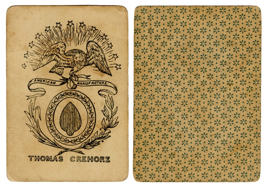  Thomas Crehore Playing Cards. [Dorchester, Mass., ca. 1820s...