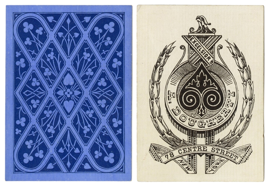  Andrew Dougherty “Excelsior” Playing Cards. New York, ca. 1...