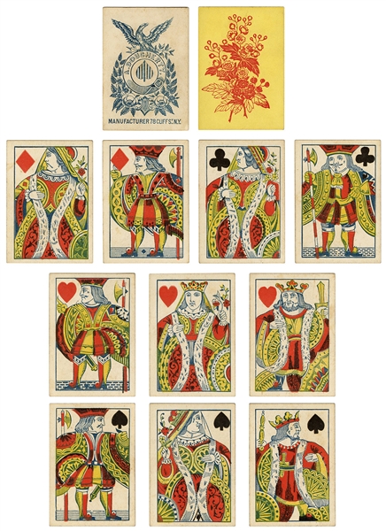  Andrew Dougherty Playing Cards. New York, ca. 1850. 43/52. ...