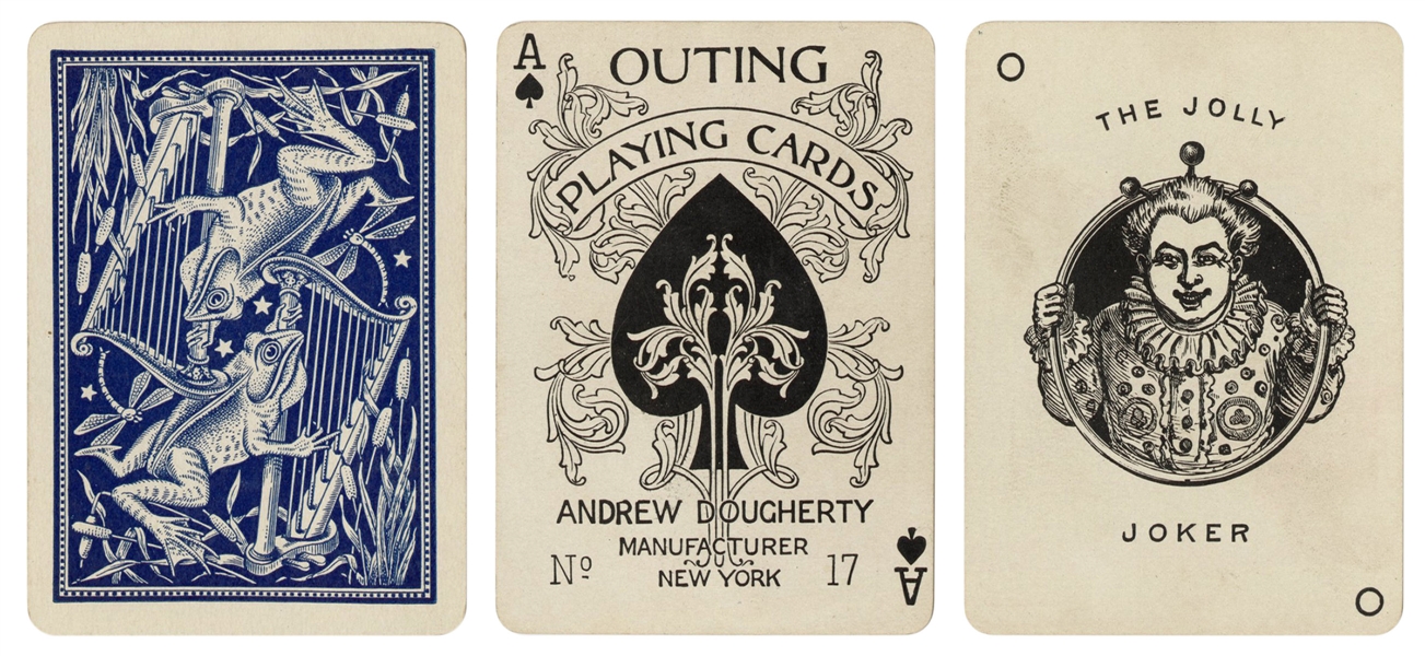  Andrew Dougherty Outing No. 17 Playing Cards. New York, ca....