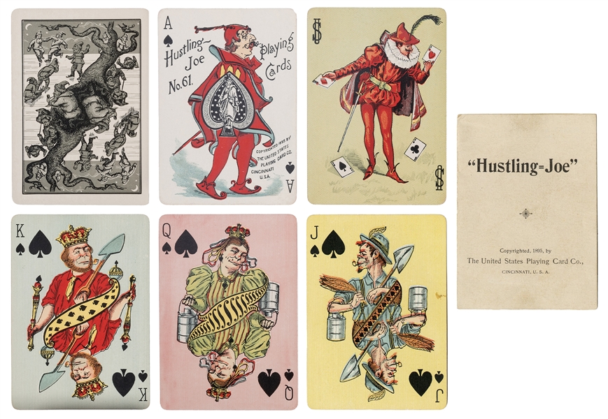  Hustling Joe No. 61 Playing Cards. Cincinnati: USPC, 1895. ...