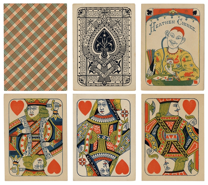  Eagle Card Co. “Heathen Chinee” Playing Cards. Middletown, ...