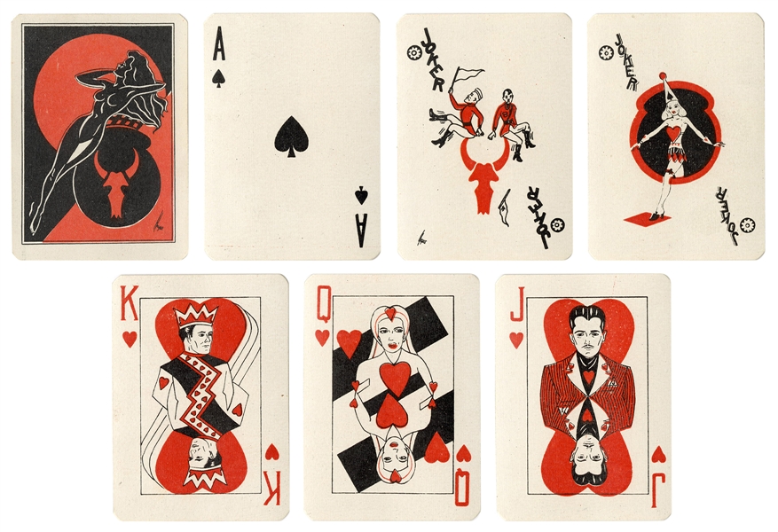  Vannini “Military Poker” Playing Cards. Florence, ca. 1945....