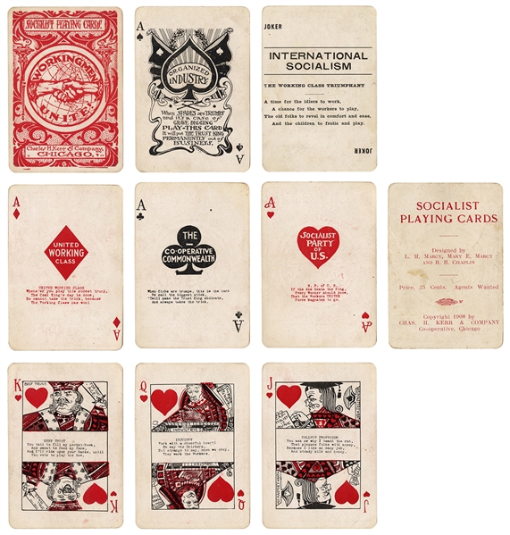  [SOCIALISM]. Socialist Playing Cards. Chicago: Charles H. K...