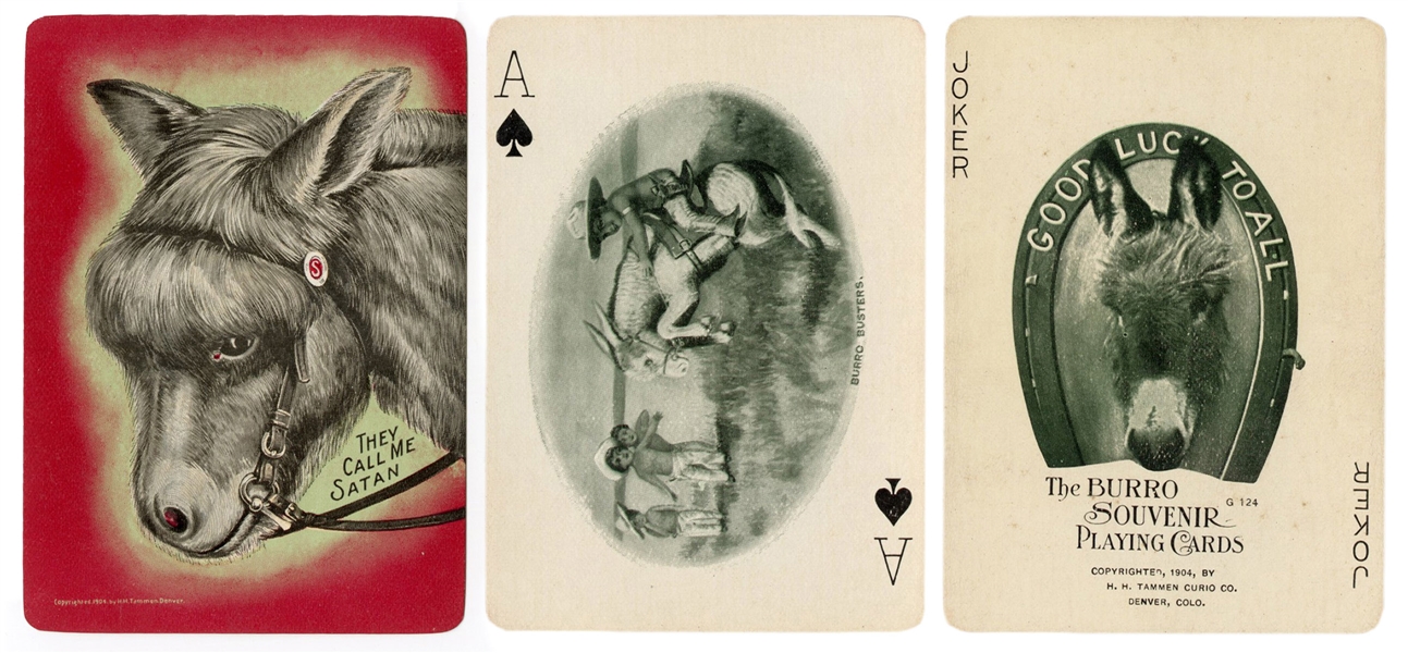  The Burro Souvenir Playing Cards. Denver: H.M. Tannen Curio...