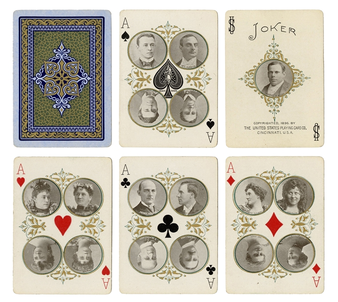  [MAGIC]. The Stage 65x Playing Cards. USPC, 1896. 52 + J + ...