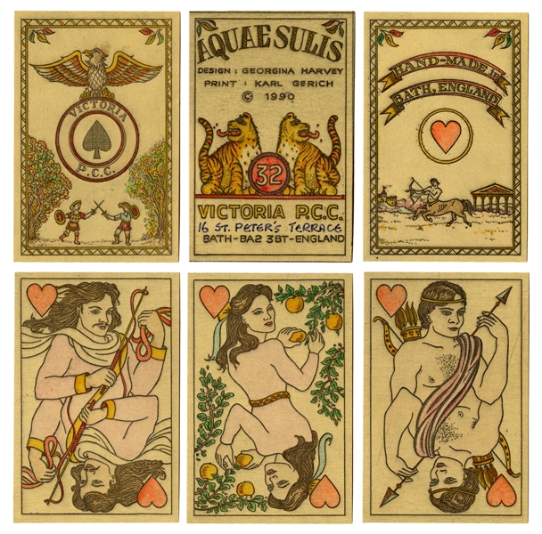  Karl Gerich Aquae Sulis Playing Cards. Bath, 1990. 32+J+OB....