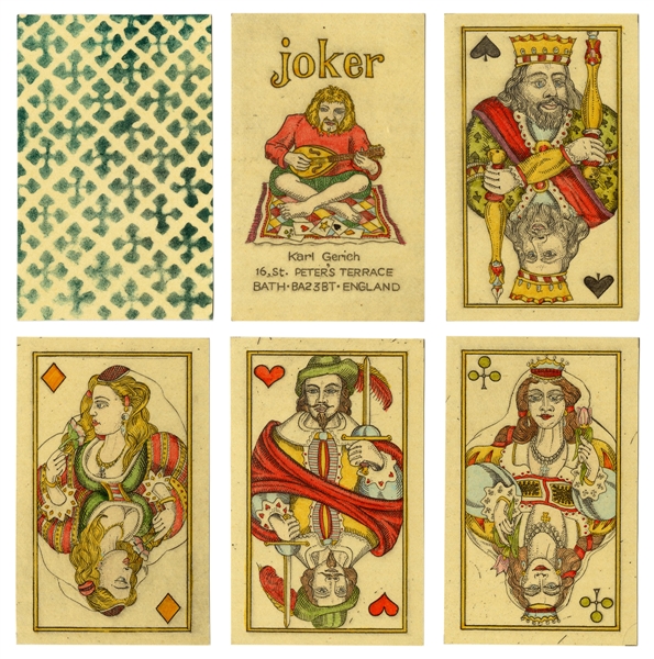  Karl Gerich Rheinland Playing Cards. Bath, 1991. 32+J+OB. D...