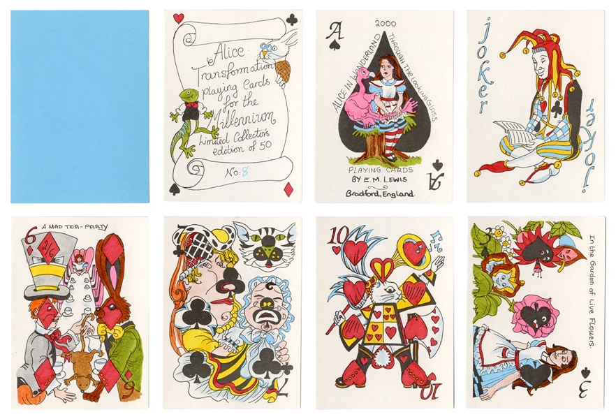  Elaine Lewis Alice Millennium Transformation Playing Cards....