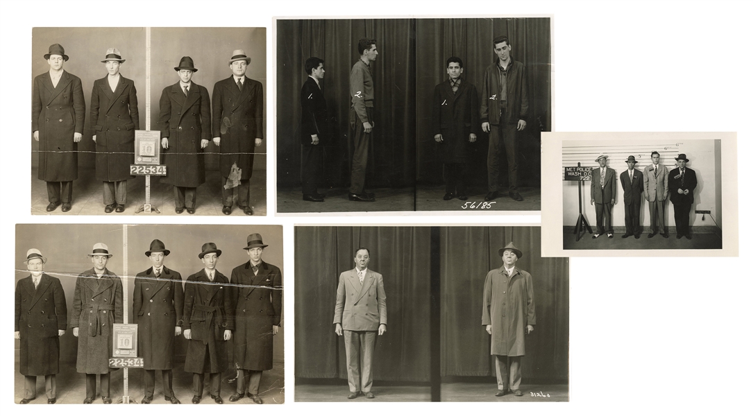  [VICE]. – [MUGSHOTS]. A group of 5 standing mugshots. Circa...