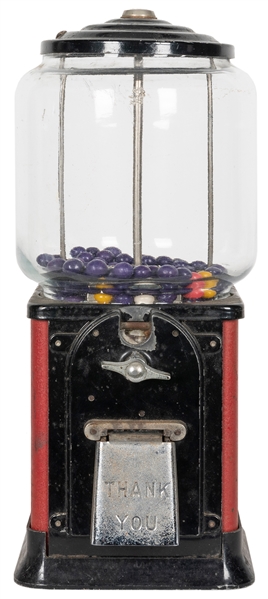  Victor 1 Cent Gumball Machine. Circa 1920s. Height 16”. Wor...