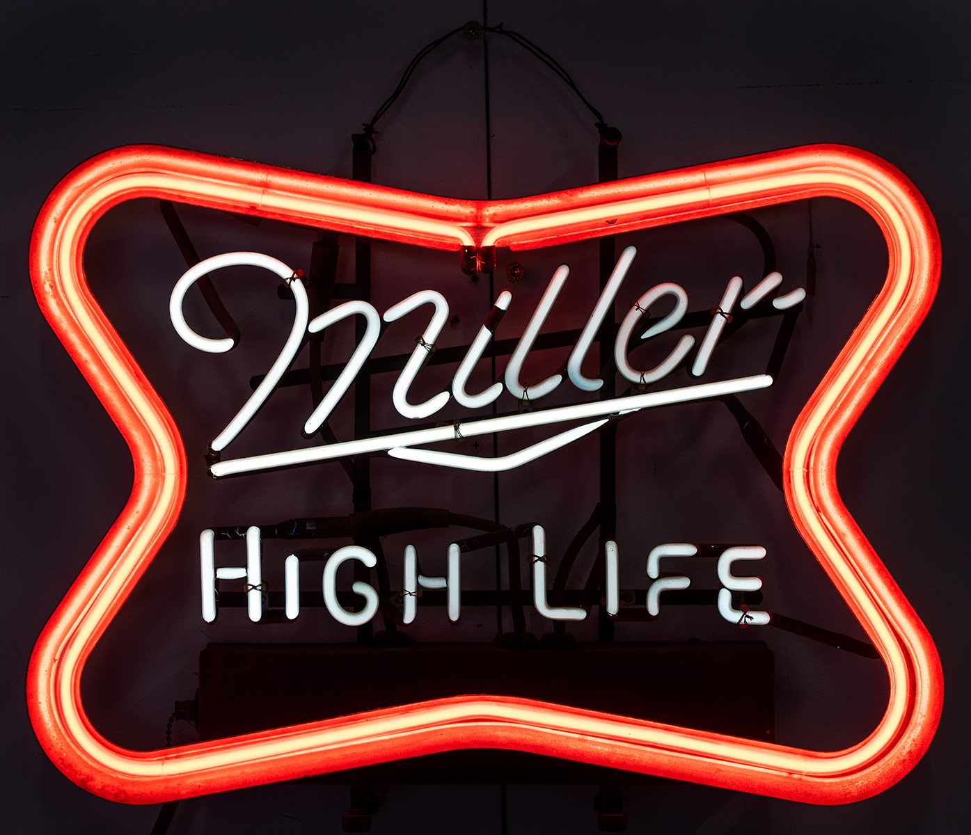 Lot Detail - Miller High Life Neon Beer Sign. Milwaukee: 1970s. Famous b...