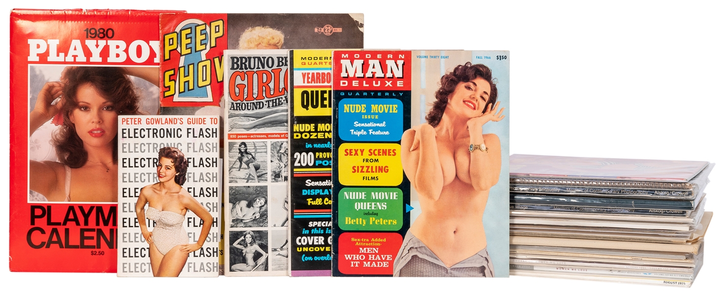 Lot of American Erotic and Pin-Up Photography Magazines. V....