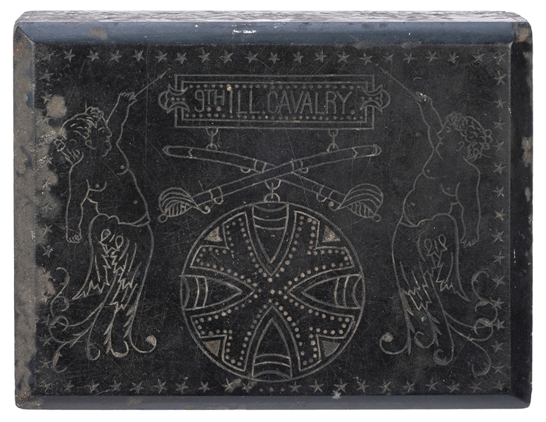  [CIVIL WAR]. Paperweight with Civil War imagery belonging t...