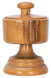  Coin Pedestal. Circa 1890. Finely turned hardwood pedestal ...