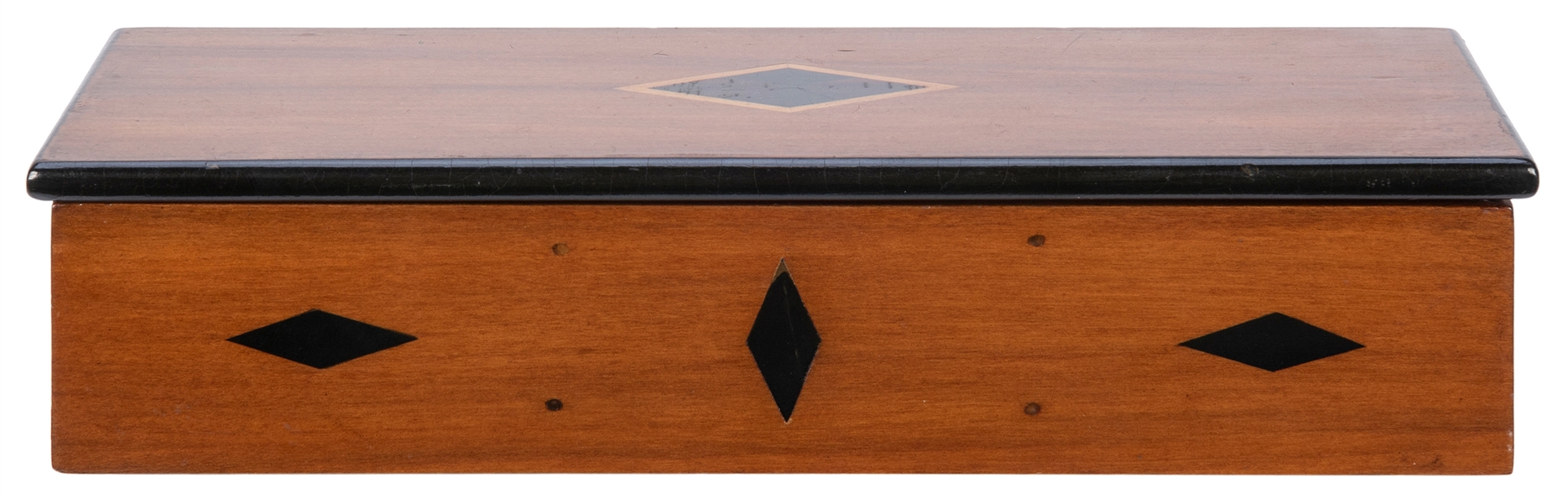  Coin Chest. Circa 1900. Handsome hardwood box with hinged l...