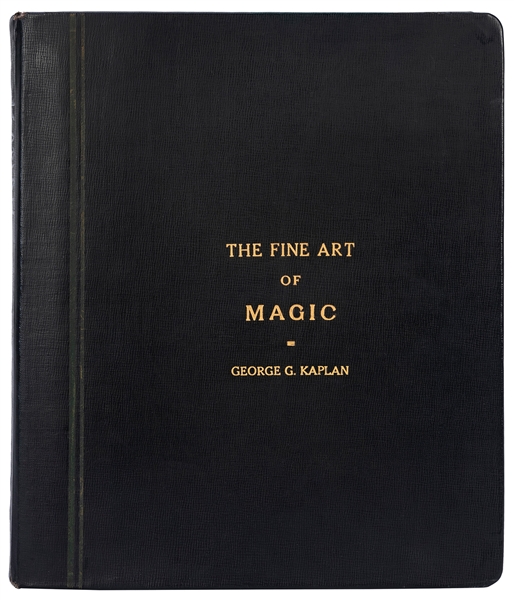  Kaplan, George. Collection of Manuscripts, Notebooks, and G...