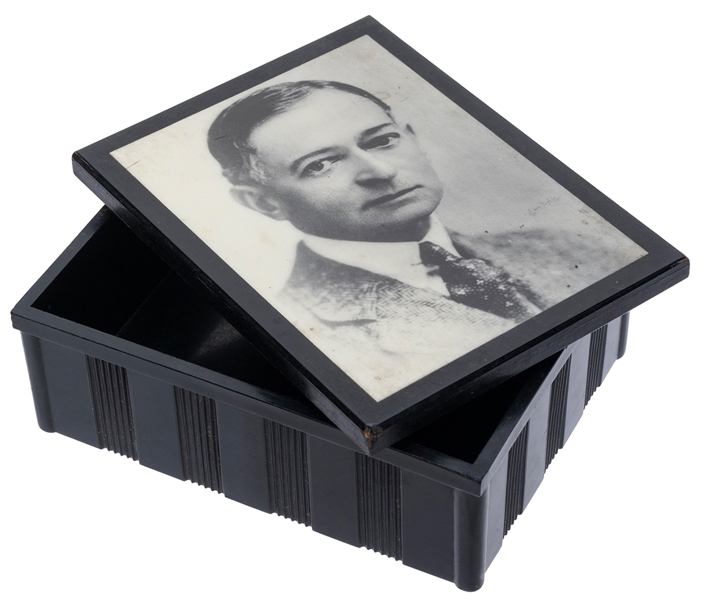  Heller, George. George Heller Cigarette Box. Handsome eboni...