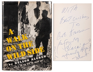  ALGREN, Nelson (1909–1981). A Walk on the Wild Side. New Yo...