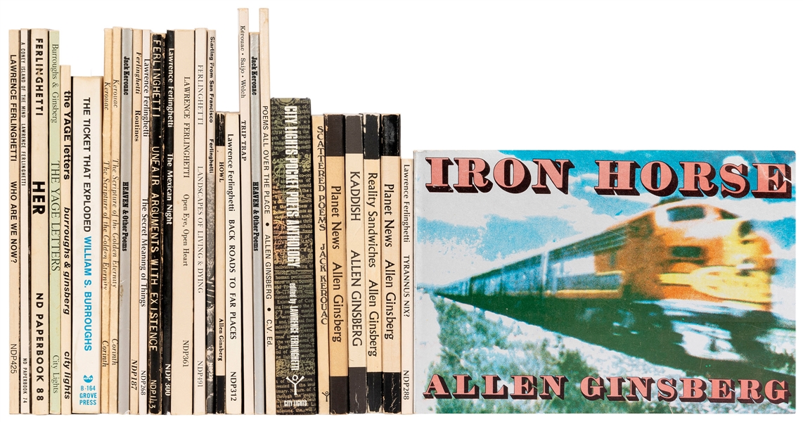  [THE BEATS]. A group of 27 early works by Ginsberg, Burroug...