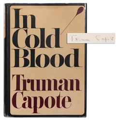  CAPOTE, Truman (1924–1984). In Cold Blood. New York: Random...