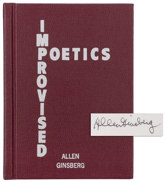  GINSBERG, Allen (1926–1997). Improvised Poetics. Edited wit...