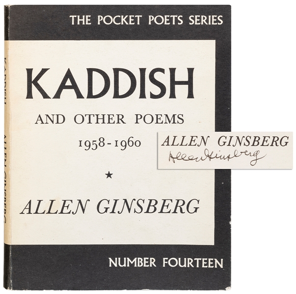  GINSBERG, Allen (1926–1997). Kaddish and Other Poems 1958–1...