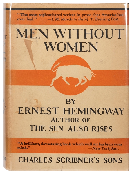  HEMINGWAY, Ernest (1899–1961). Men Without Women. New York:...