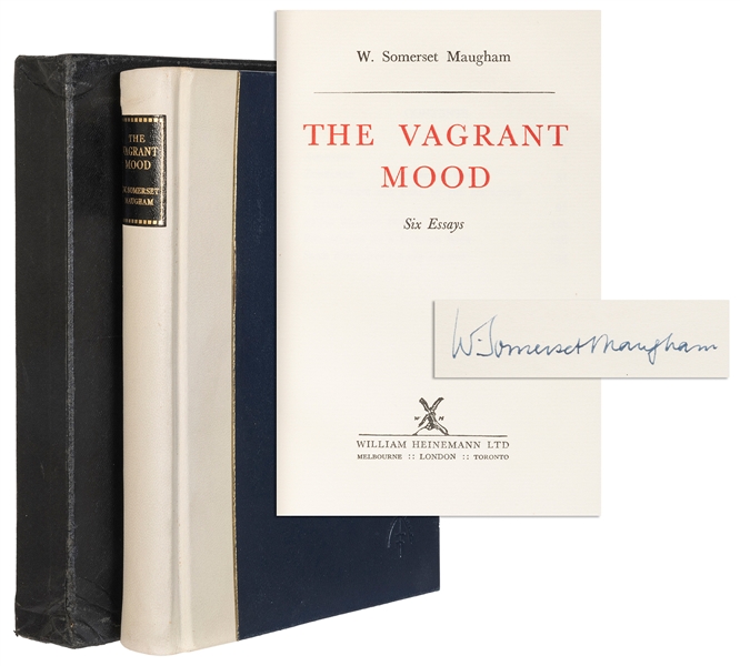  MAUGHAM, William Somerset (1874–1965). The Vagrant Mood. Lo...