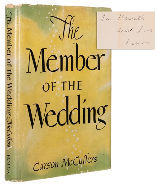  McCULLERS, Carson (1917–1967). The Member of the Wedding. B...