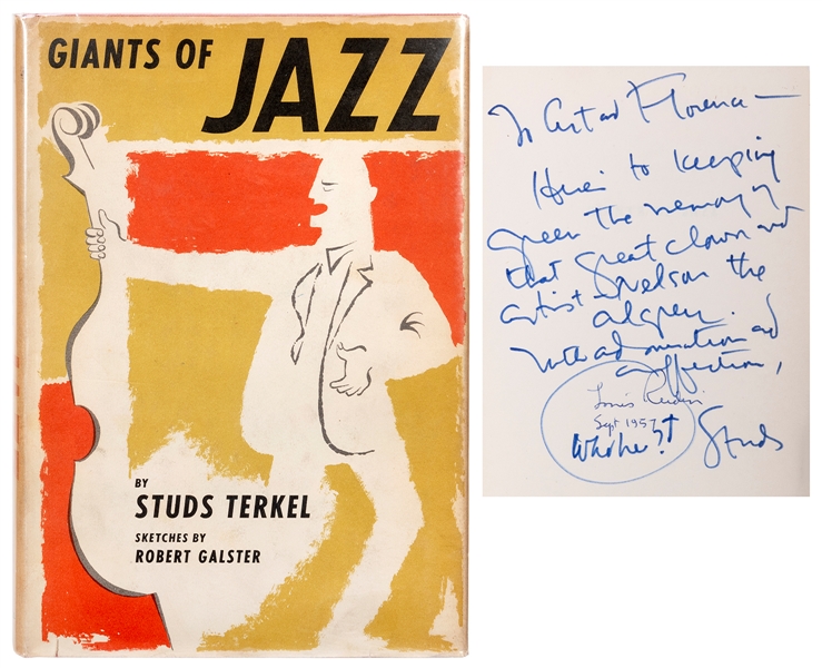  TERKEL, Studs (1912–2008). Giants of Jazz. New York: Thomas...