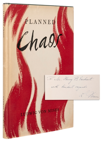  VON MISES, Ludwig (1881–1973). Planned Chaos. Irvington–on–...