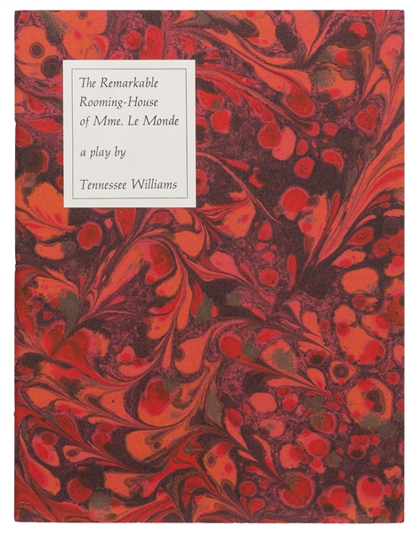  WILLIAMS, Tennessee (1911–1983). The Remarkable Rooming–Hou...