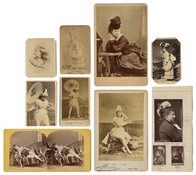  THOMPSON, Lydia (1838-1908). Group of photographs, cabinet ...