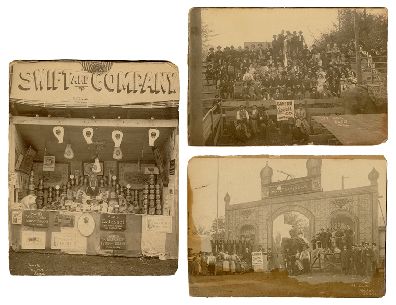  [CARNIVAL]. Three early Savannah, Georgia carnival photogra...