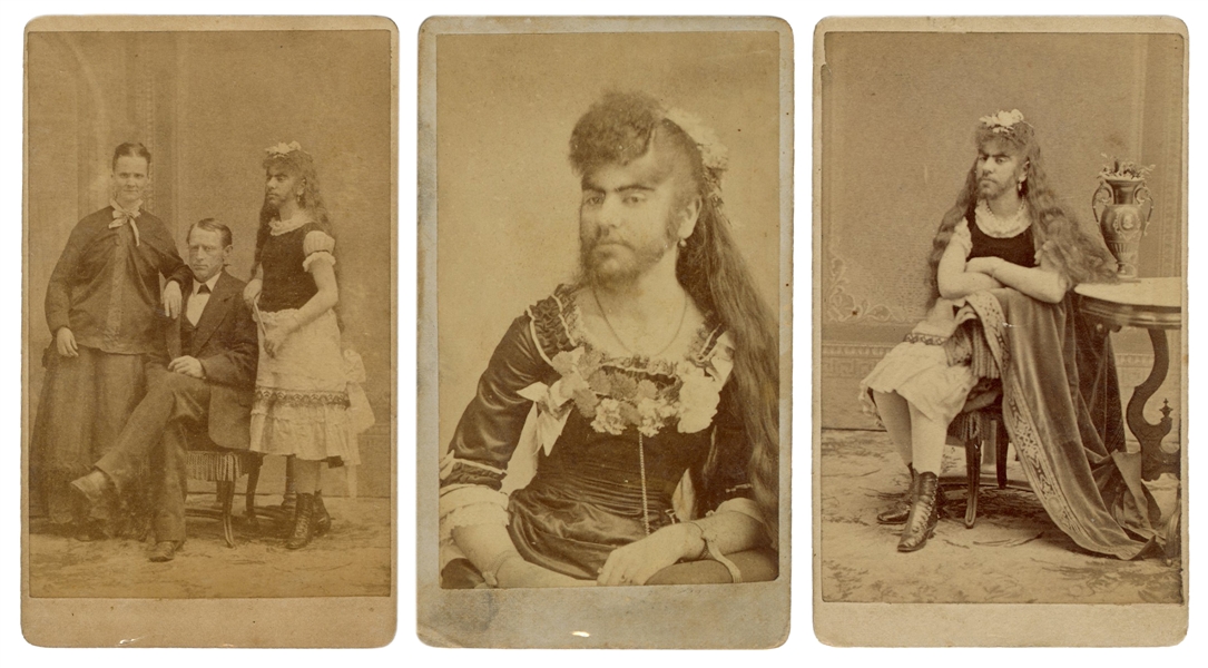  JONES, Annie (1865-1902). Three CDV photographs. 19th centu...