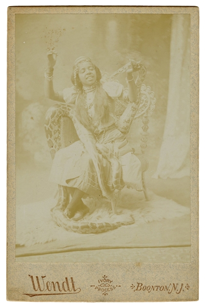  BRISTER, Eva. Cabinet photo of Princess Sotanki, Snake Danc...