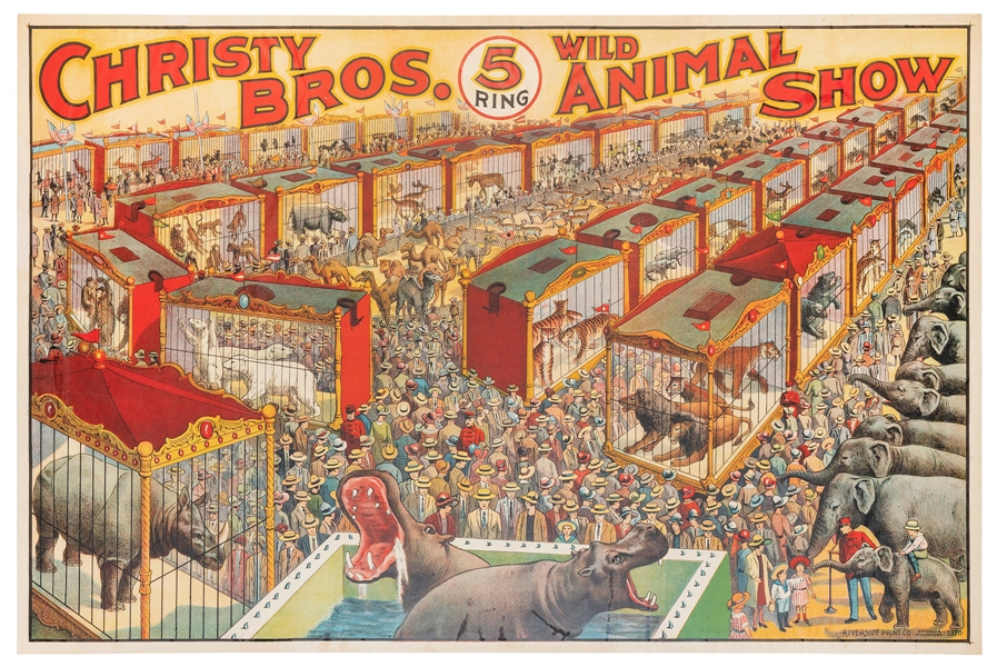  Christy Bros. Circus / 5 Ring Wild Animal Show. Chicago and...