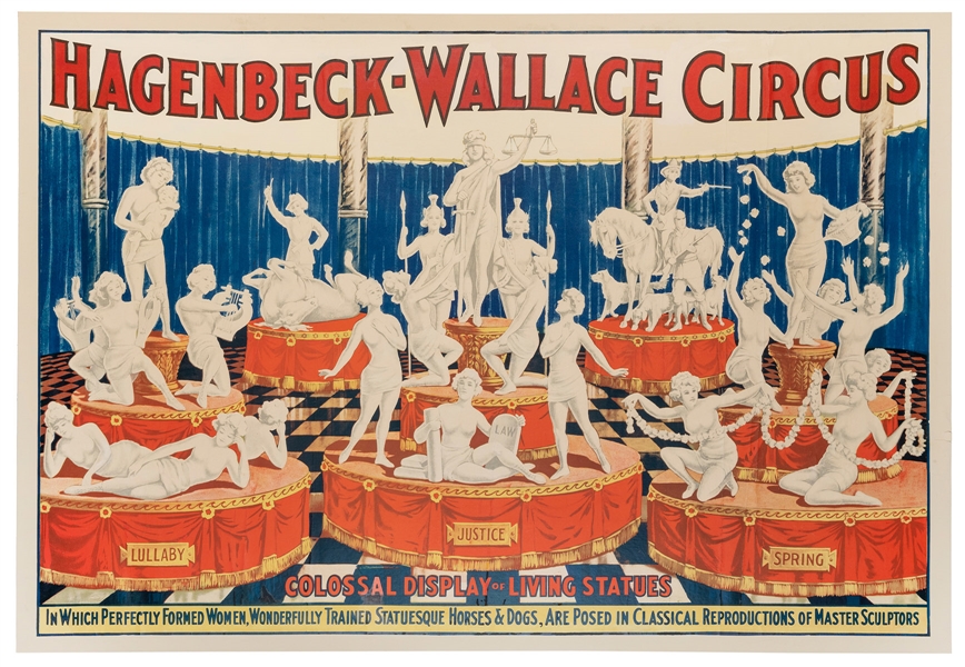  Hagenbeck-Wallace Circus / Colossal Display of Living Statu...