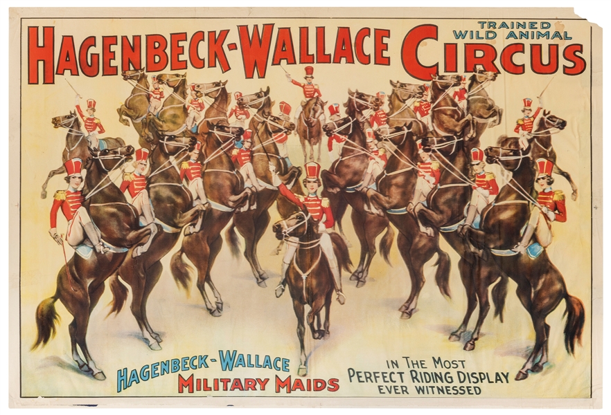  Hagenbeck-Wallace Circus / Military Maids. Circa 1930s. One...