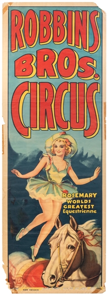  Robbins Bros. Circus / Rosemary World’s Great Equestrienne....