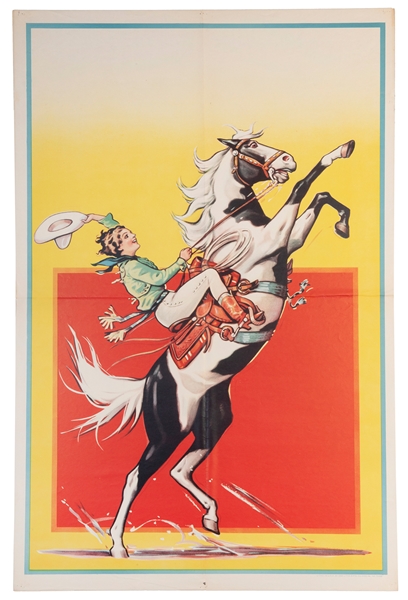  Erie Litho Rodeo Stock Poster. Erie, PA: Erie Litho. & Ptg....