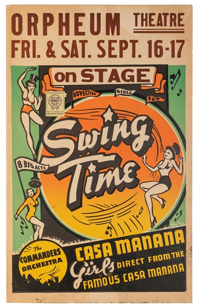  Swing Time / Casa Manana. Girls Direct from the Famous Casa...