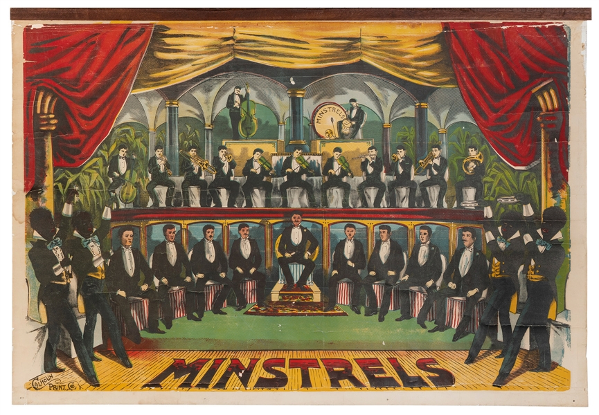  Minstrel Show Stock Poster. Hartford: Calhoun Print Co., ca...