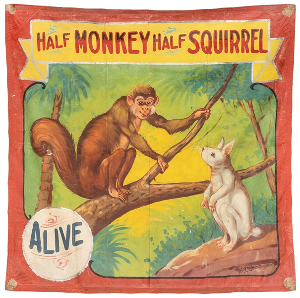  JOHNSON, Fred G. (1892-1990). Half Monkey Half Squirrel. Ch...