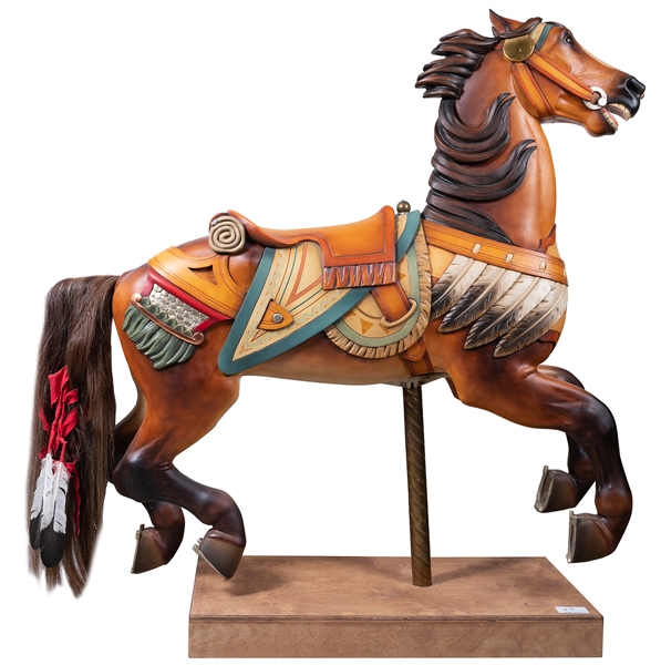  Carmel Carousel Horse. Prospect Park, NY: Charles Carmel, c...